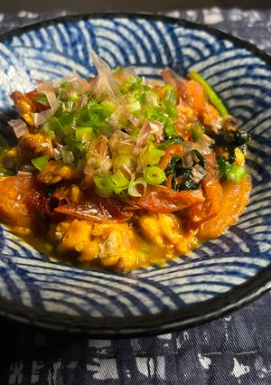 和風ニラ玉トマト炒め-レシピのメイン写真