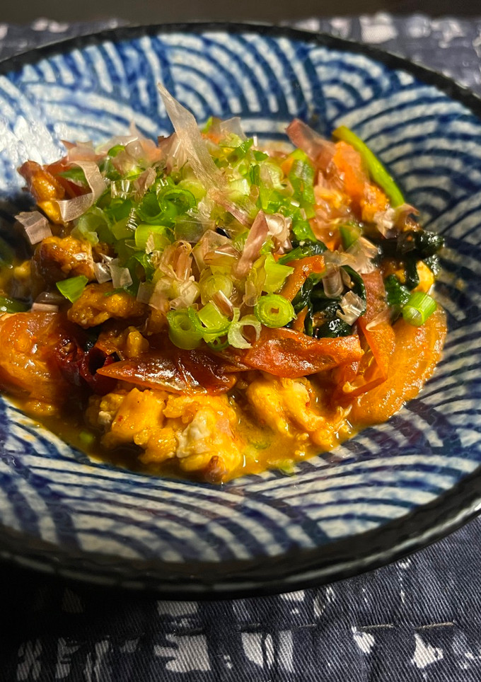 和風ニラ玉トマト炒め-レシピのメイン写真