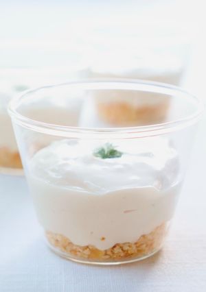プリンカップで【なめらかレアチーズケーキ-レシピのメイン写真