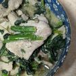簡単★豚肉と法蓮草のスタミナ炒め