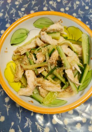 （作り置き◎）鶏胸ときゅうりのごま和え-レシピのメイン写真