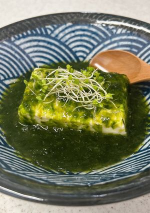 とろみでウマウマ♪青のり豆腐-レシピのメイン写真