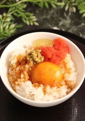 簡単！わさびご飯　卵たらこ添え-レシピのメイン写真