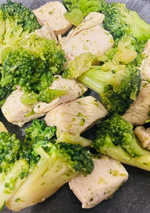 【ダイエットレシピ】ブロッコリーとむね肉-レシピのメイン写真