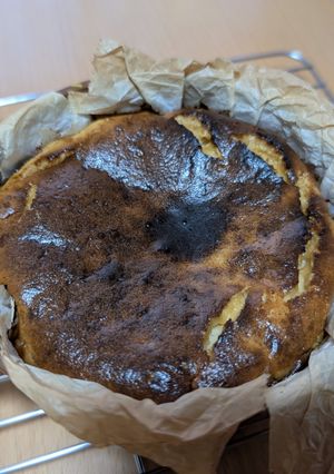 計量不要！キャラメルバスクチーズケーキ-レシピのメイン写真