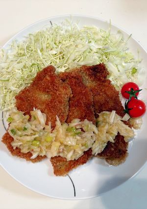 香味ネギ添え豚カツレツ-レシピのメイン写真