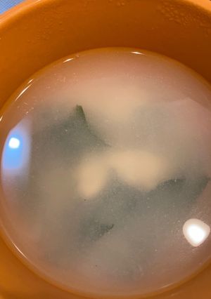 冷凍アサリとワカメの味噌汁-レシピのメイン写真