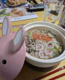 お正月の余ったお蕎麦でごま豆乳そば