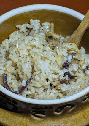 【レンジ料理】余った容器であさりの釜飯-レシピのメイン写真