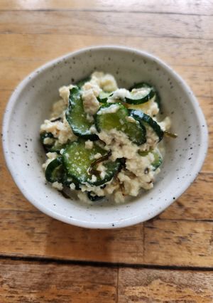 豆腐ときゅうりの和え物-レシピのメイン写真