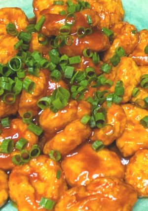 鶏軟骨入りつくねの甘酢あんかけ-レシピのメイン写真