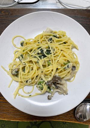 簡単ズボラ飯！ほうれん草のクリームパスタ-レシピのメイン写真