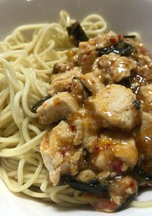 肉ニラ豆腐汁なし中華そば-レシピのメイン写真