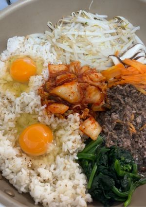 フライパンでビビンバ-レシピのメイン写真
