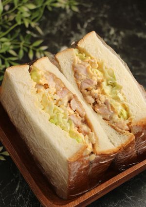 簡単!照り焼きチキンタルタルサンド-レシピのメイン写真