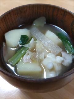 暑い日だけど、具だくさんすいとん-レシピのメイン写真