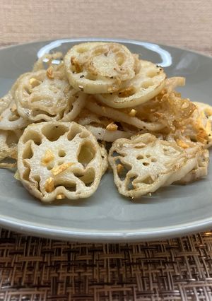 蓮根ガーリックチップス！🧄-レシピのメイン写真