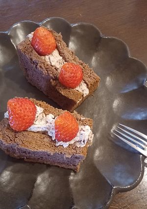 チョコレートシフォンケーキ-レシピのメイン写真