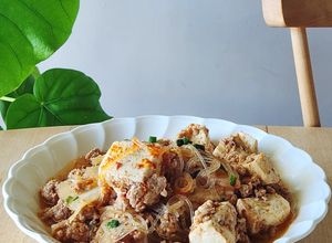 レンジで作る辛くない麻辣春雨豆腐-レシピのメイン写真