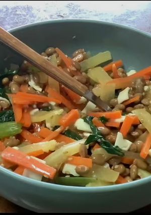 たまご納豆のチーズ入りきりざい！-レシピのメイン写真