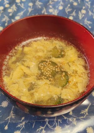 超簡単⭐きゅうりの中華スープ-レシピのメイン写真
