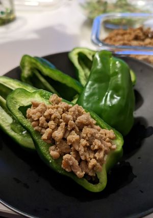 生ピーマンの肉詰め-レシピのメイン写真