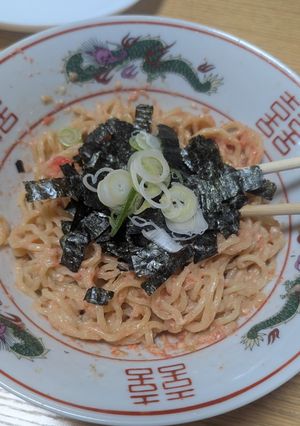 中華麺で絶品！明太バターまぜそば-レシピのメイン写真