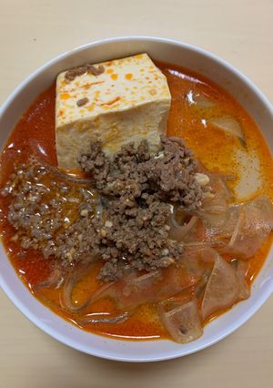 豚ひき肉と豆腐のタンミョン-レシピのメイン写真