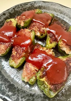 はがれないピーマンの肉詰め-レシピのメイン写真