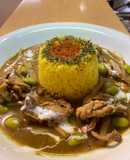 鍋の残りスープで和風グリーンカレー