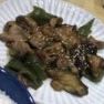 なすとピーマンのみそダレ炒め