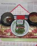 自家製梅干しキムチえんどう豆中華クラゲ