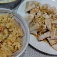 ☆超簡単☆炊飯器で鶏釜飯と油淋鶏風蒸し鶏