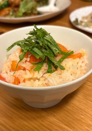 トマトの炊き込みご飯-レシピのメイン写真