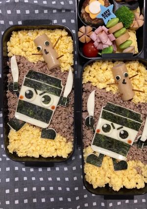 キャラ弁　イタリアンブレインロット弁当-レシピのメイン写真