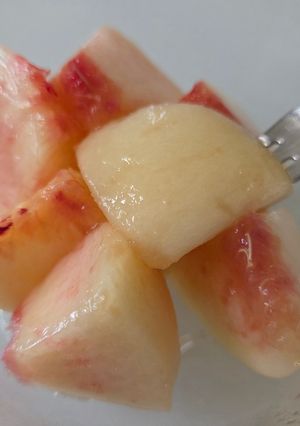 カット🍑桃の美味しい食べ方♪-レシピのメイン写真