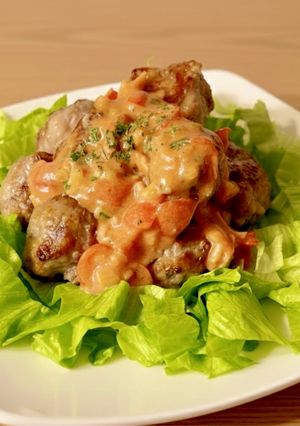 からしマヨサルサの豚こまボール-レシピのメイン写真