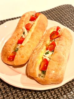 鶏むね肉マリネのからしマヨネーズサンド-レシピのメイン写真