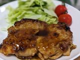 鶏もも肉の塩麹＆レモン しょう油ステーキ