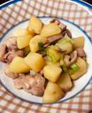 簡単！甘めな鶏もも肉とじゃがいもの炒め