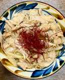 豚バラ薄切り肉と玉ネギのスタミナ丼