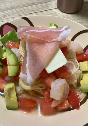 えびとトマトのカッペリーニ-レシピのメイン写真