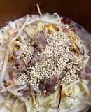 一人暮らしごまと白髪葱入り担々麺