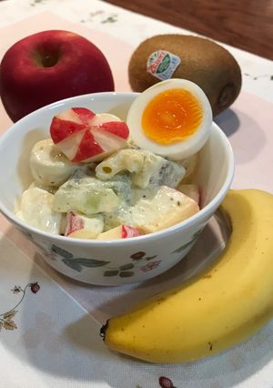 マカロニとフルーツのサラダ-レシピのメイン写真