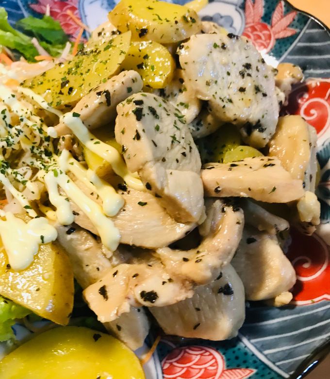 鶏肉とジャガイモのバジルバター炒め-レシピのメイン写真
