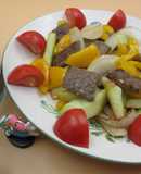牛肉と太胡瓜のサラダ風炒め物
