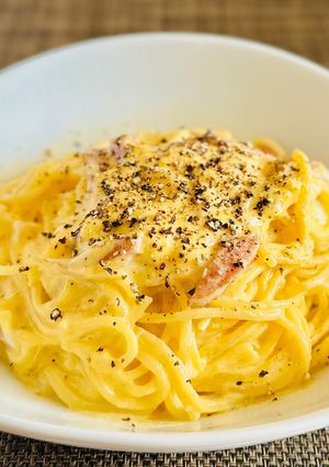 【速攻】全卵と牛乳のカルボナーラ-レシピのメイン写真