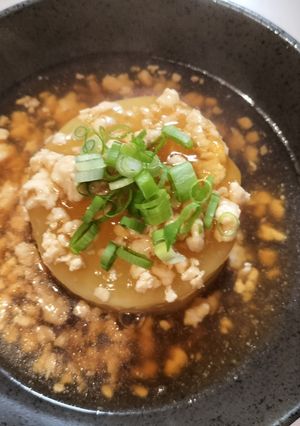 やわらか大根の鶏ひき肉あんかけ-レシピのメイン写真