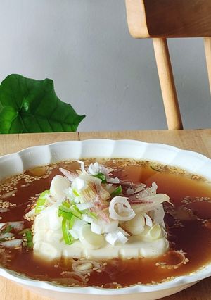 旨塩ネギ&秋みょうがの薬味たっぷり豆腐汁-レシピのメイン写真