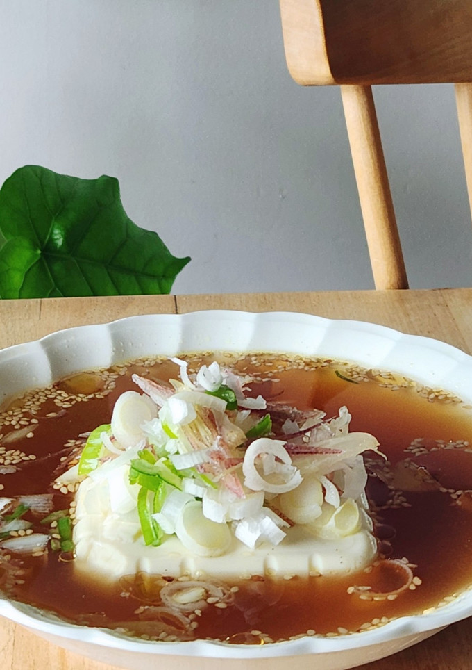 旨塩ネギ&秋みょうがの薬味たっぷり豆腐汁-レシピのメイン写真